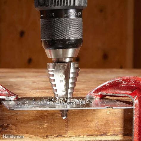 the hole drilled in sheet metal|keep drill straight when drilling.